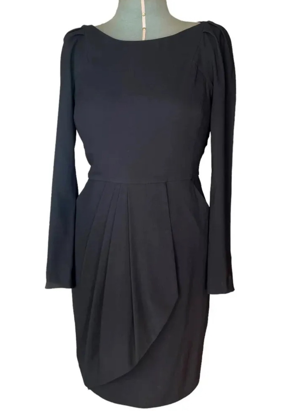 Reiss Rozalia Black Sheath Dress